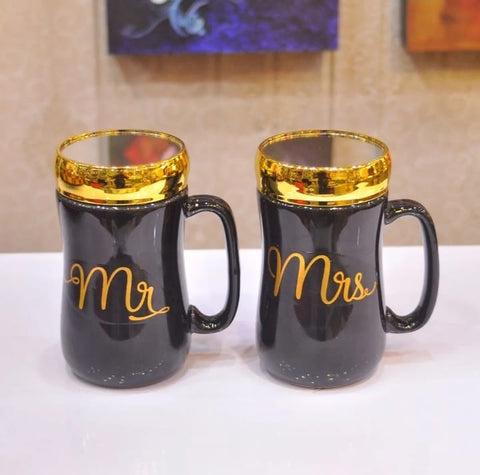 Mr. & Mrs. Style Ceramic Mug Set