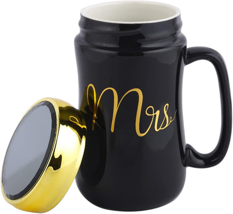 Mr. & Mrs. Style Ceramic Mug Set