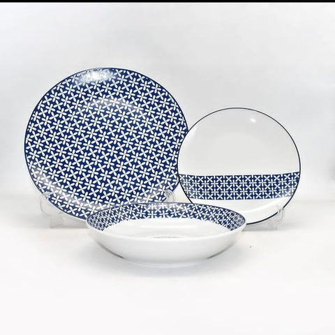 Modern Style Porcelain Plates - Set of 18