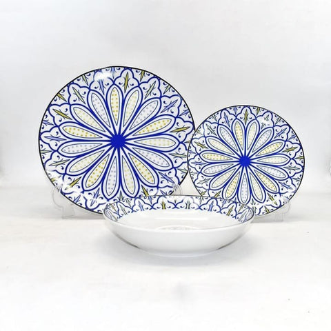 Vintage Tableware Porcelain Plates Set - Set of 18