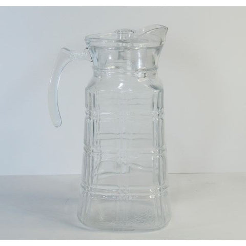 Water Glass Jug  With Lid and Handle