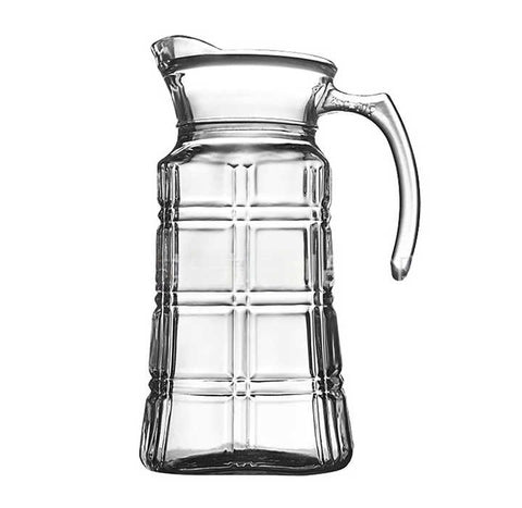Water Glass Jug  With Lid and Handle