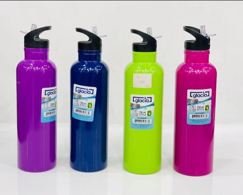 Aluminium Water Bottle For Travel With Straw Lid