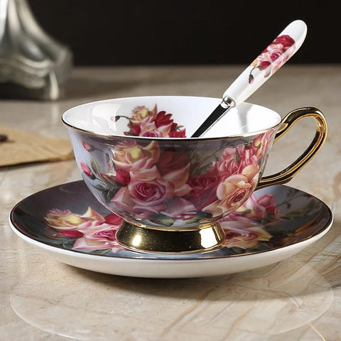 Coffee Cups With Saucers Set