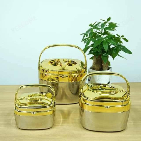 New Design Luxury Golden Hotpot Set
