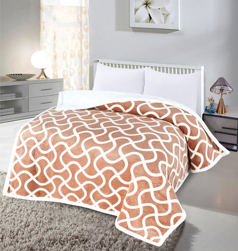 Super Winter Warm Sherpa Blanket For Double Bed - King Size