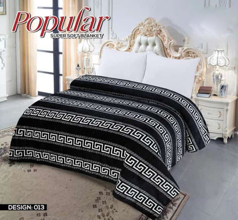 Versace Design Double Bed Fleece Blanket - King Size