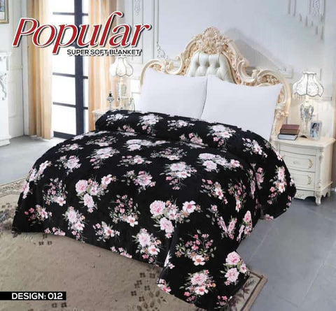 Super Warm And Soft Double Bed Fleece Blanket - King Size