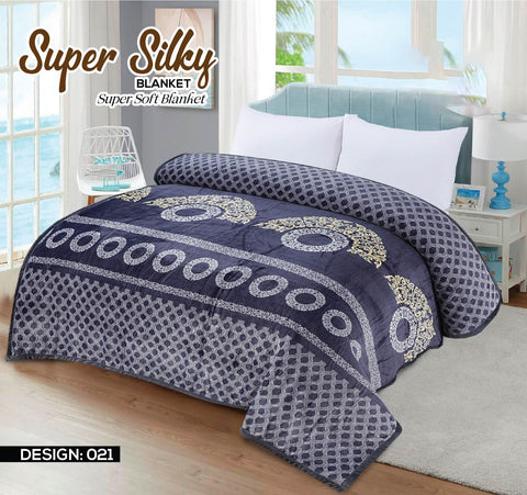 Luxurious Design Double Bed Fleece Blanket - King Size