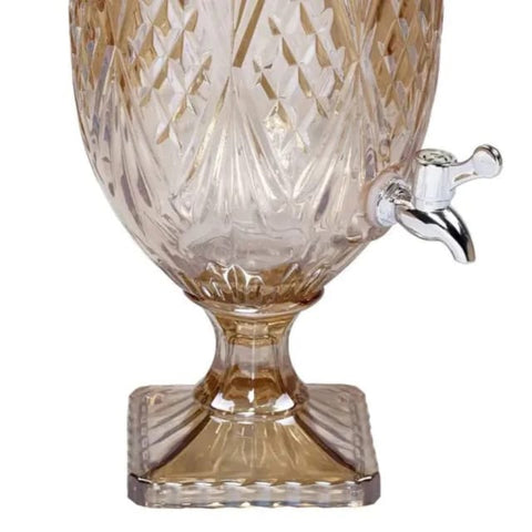Glass Beverage Drink Dispenser with Stainless Steel Spigot