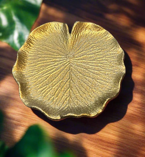 New Luxury Design Lilly Leaf Decorative Tray