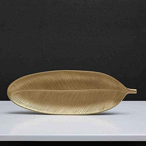 Leaf Shape Metal Fruit/Dessert Serving Tray