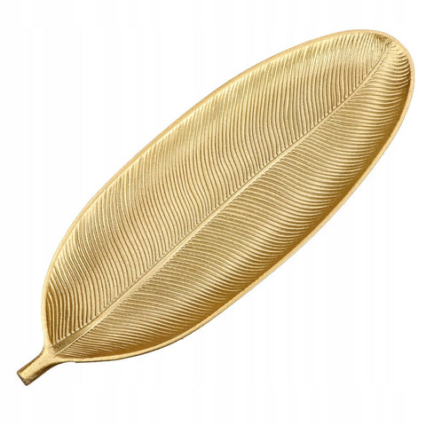 Leaf Shape Metal Fruit/Dessert Serving Tray