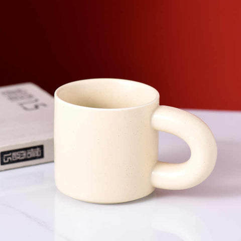 Creative Kitchen Crooked Handle Ceramic Coffee Mug