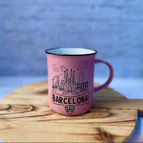 Barcelona Skyline Ceramic Coffee Mug