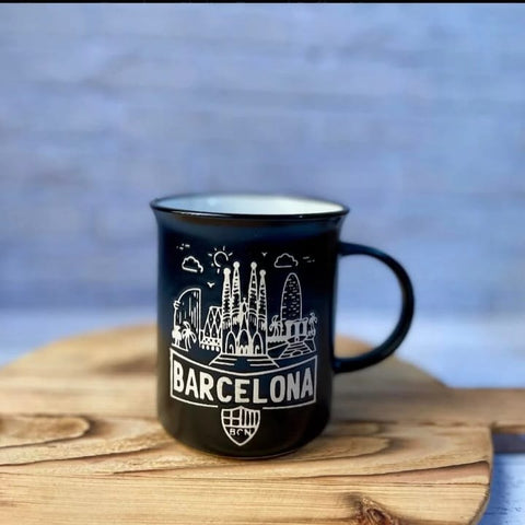 Barcelona Skyline Ceramic Coffee Mug