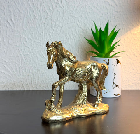 Gold Horse Sculpture