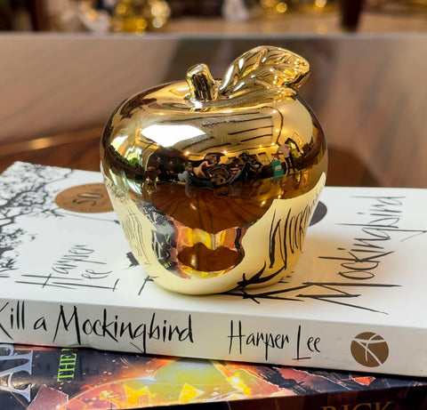 Gold Artificial Apple Décor Fruit
