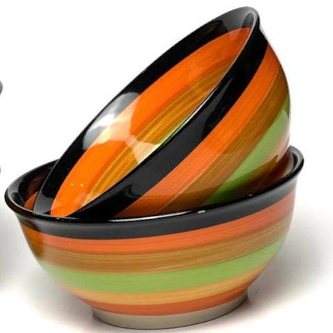 Multi Colour All Purpose Porcelain Bowls - Set of 6