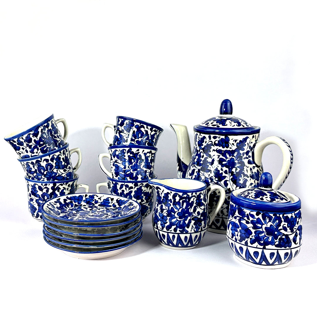 Ceramic Tea Set Pattern Traditional Pattern Tea Set - Set of 6 – Needs Store