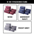 6-pcs Nylon Travel Packing Organisers Bags Set/Packing Cubes - Needs Store