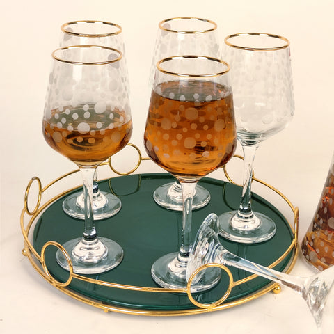 Dot Pattern Water Set - 7 PCS