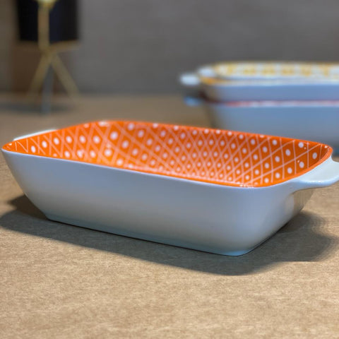 Ceramic Baking/Serving Dish - Orange | Needs Store