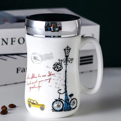 Multifunctional Architectural Style Mirror Mug