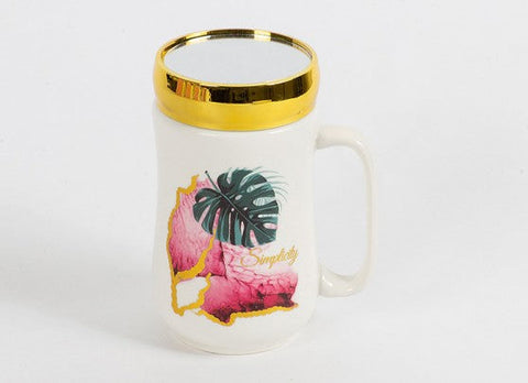 Multifunctional Architectural Style Mirror Mug