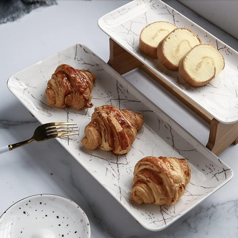 Two Tier Serving Tray Stand