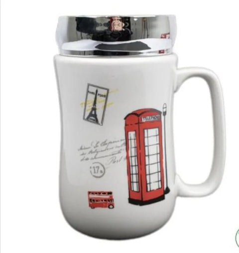 Multifunctional Architectural Style Mirror Mug