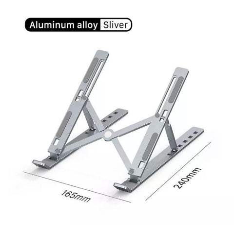 Aluminium Portable Laptop Stand - Ultra Thin Foldable Sturdy Design - Needs Store