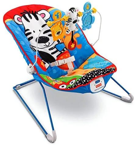 Animal Print Musical Baby Bouncer - Needs Store