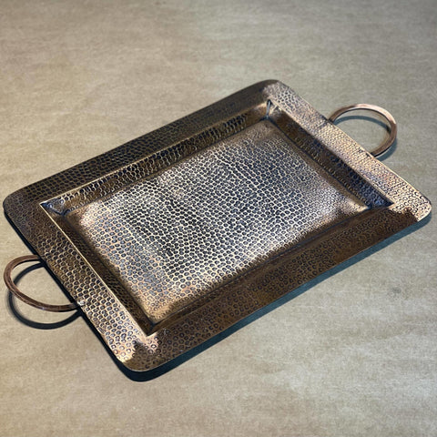 Antique Finish Copper Tray - Needs Store