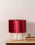 Aura Velvet Lampshade with Metal Stand - Needs Store
