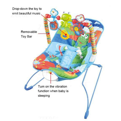 BABY COMFORT VIBRATION CHAIR | BABY MULTI-PURPOSE RECLINER PORTABLE - Needs Store