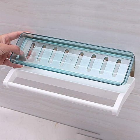 Bath Organizer Plate with Towel Hanger - Needs Store