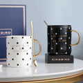 Dotted Black Ceramic Coffee/Tea Mug - Needs Store