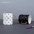 Dotted Black Ceramic Coffee/Tea Mug - Needs Store