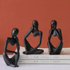Black Thinking Mannequins Set - 3 Pcs