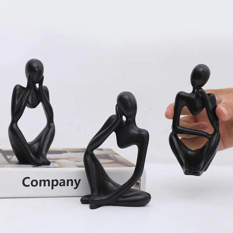 Black Thinking Mannequins Set - 3 Pcs - Needs Store
