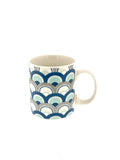 Blue and Grey Waves Pattern Coffee Mug - Needs Store