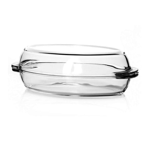 Borcam Serving Dish with Lid - Oval - Medium - Serveware - Needs Store