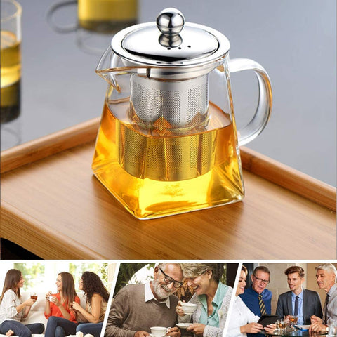 Borosilicate Tea Kettle with Infuser - Needs Store