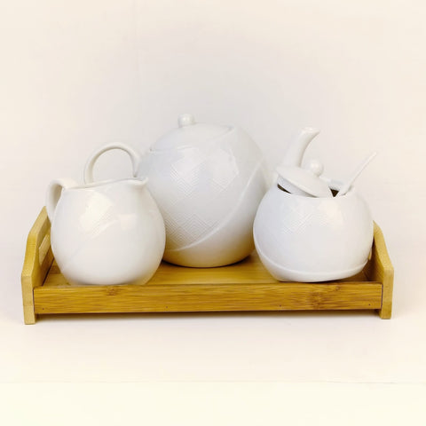 Ceramic Milk Pot, Kettle & Sugar Pot Set - Needs Store