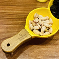 Ceramic Snack Platter with Acacia Wood Handle - Bright Yellow - Needs Store