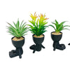 Chilling on Floor Planter Pot - Black