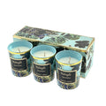 Set of 3 Glass Candles-Needs Store