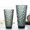 Crystal Glass European Style Flower Vase - Heavy Grey - Needs Store