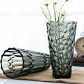 Crystal Glass European Style Flower Vase - Heavy Grey - Needs Store